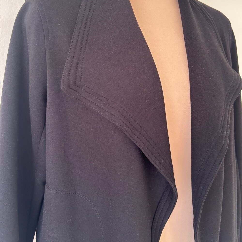 Max Studio Ponte Knit Collared Jacket/Topper EUC - image 4